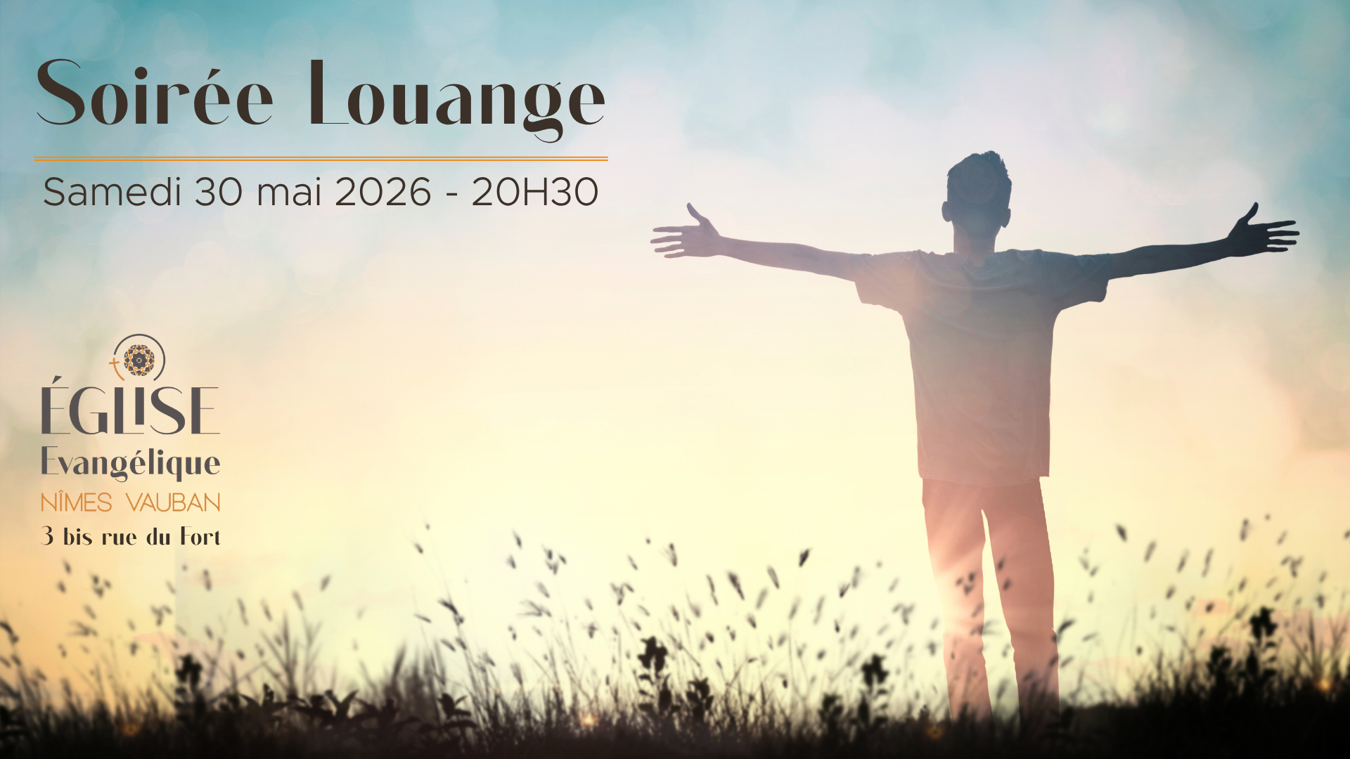 Soirée Louange EENV samedi 30 mai 2026